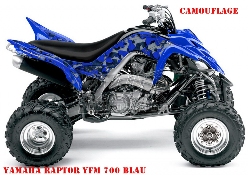 Camo Blau für Yamaha Raptor YFM 700 R 2006-2012