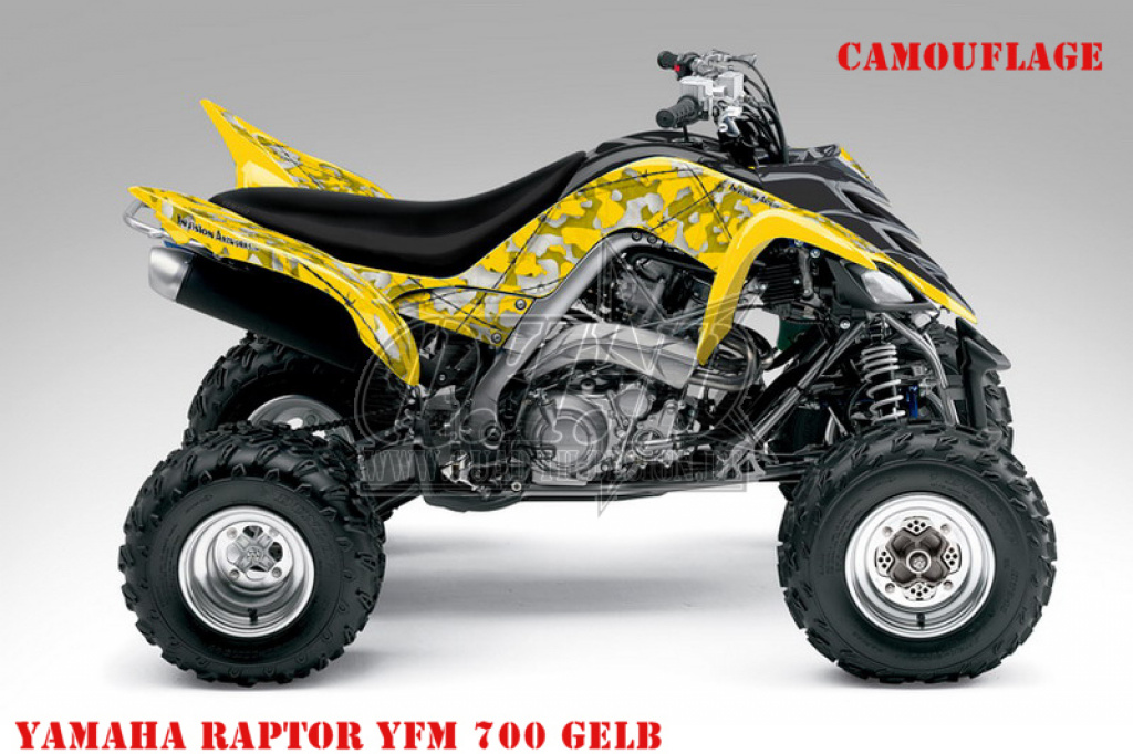 Camo Gelb für Yamaha Raptor YFM 700 R 2006-2012