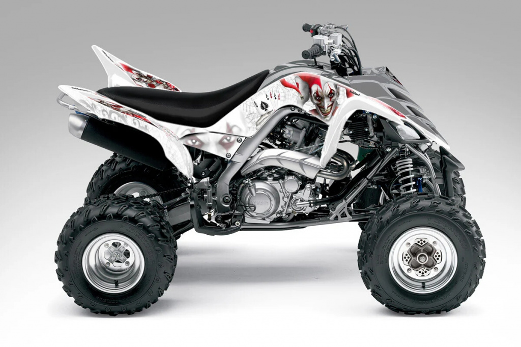 Joker Hintergrund Weiß, Jokerfarbe Rot-Weiß für Yamaha Raptor YFM 700 R 2006-2012