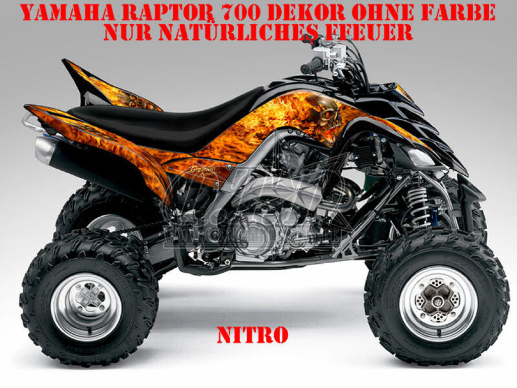 Nitro nur natürliches Feuer für Yamaha Raptor YFM 700 R 2006-2012