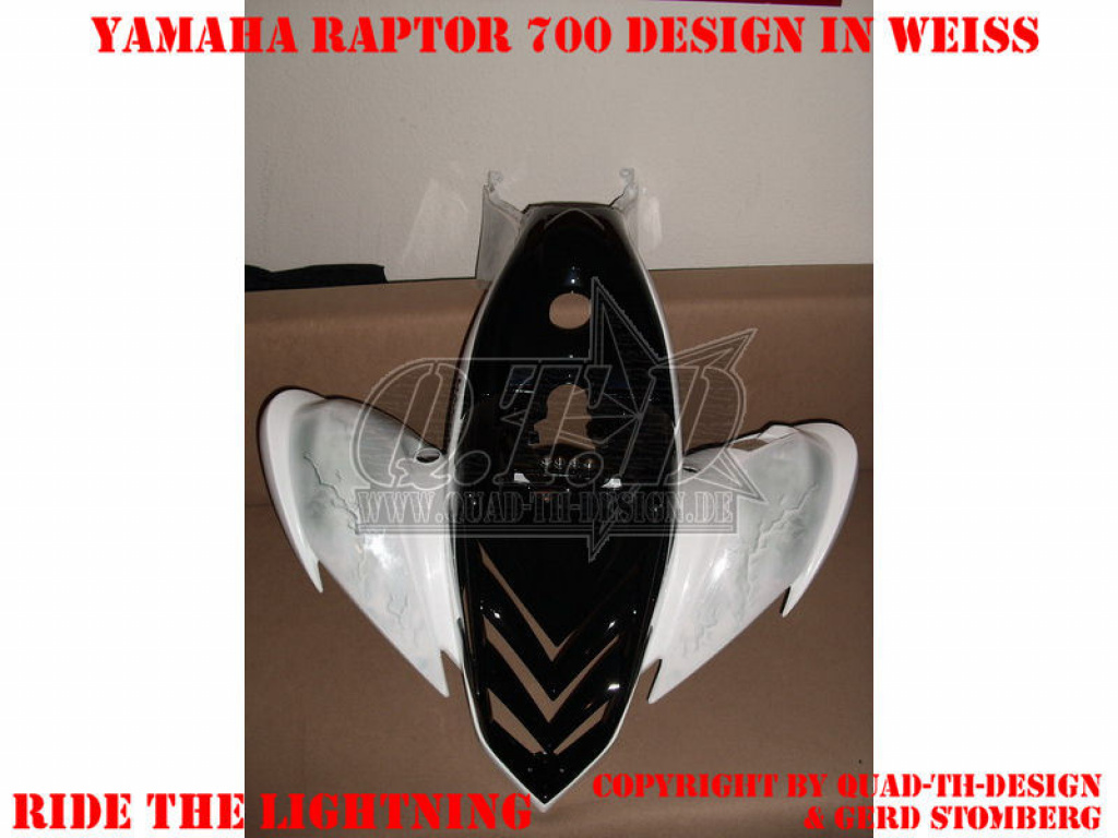 Ride the Lightning Weiß für Yamaha Raptor YFM 700 R 2006-2012