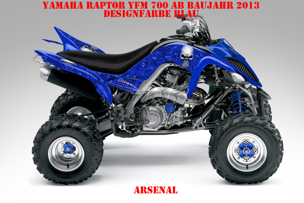 Arsenal Blau für Yamaha Raptor YFM 700 R up 2013+