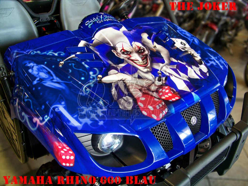Joker Background Blue, Joker color Blue-White for Yamaha Rhino 450/660/700
