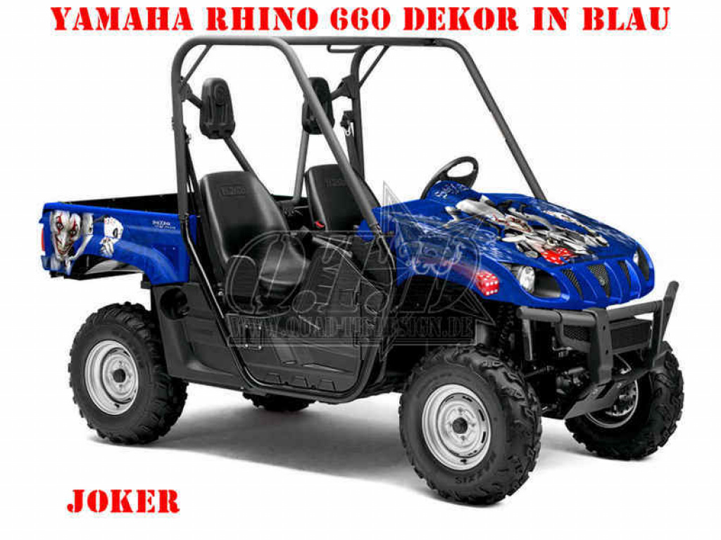 Joker Background Blue, Joker color Black-White for Yamaha Rhino 450/660/700