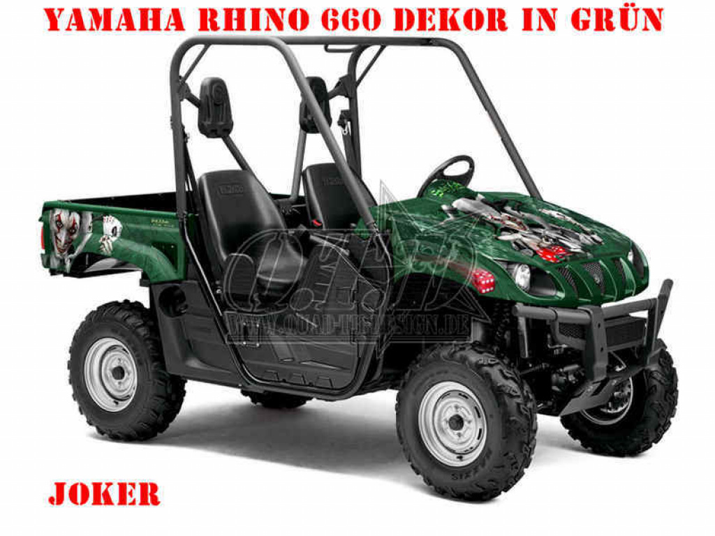 Joker Background Green, Joker color Black-White for Yamaha Rhino 450/660/700