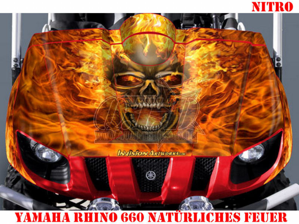 Nitro Orange, Fire Color = Natural for Yamaha Rhino 450/660/700