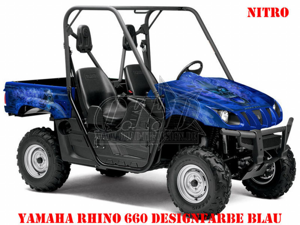 Nitro Blue, Fire Color = Design color for Yamaha Rhino 450/660/700