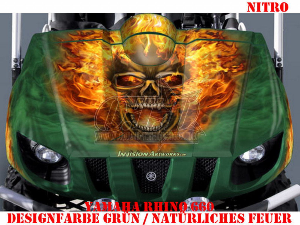 Nitro Green, Fire Color = Natural for Yamaha Rhino 450/660/700