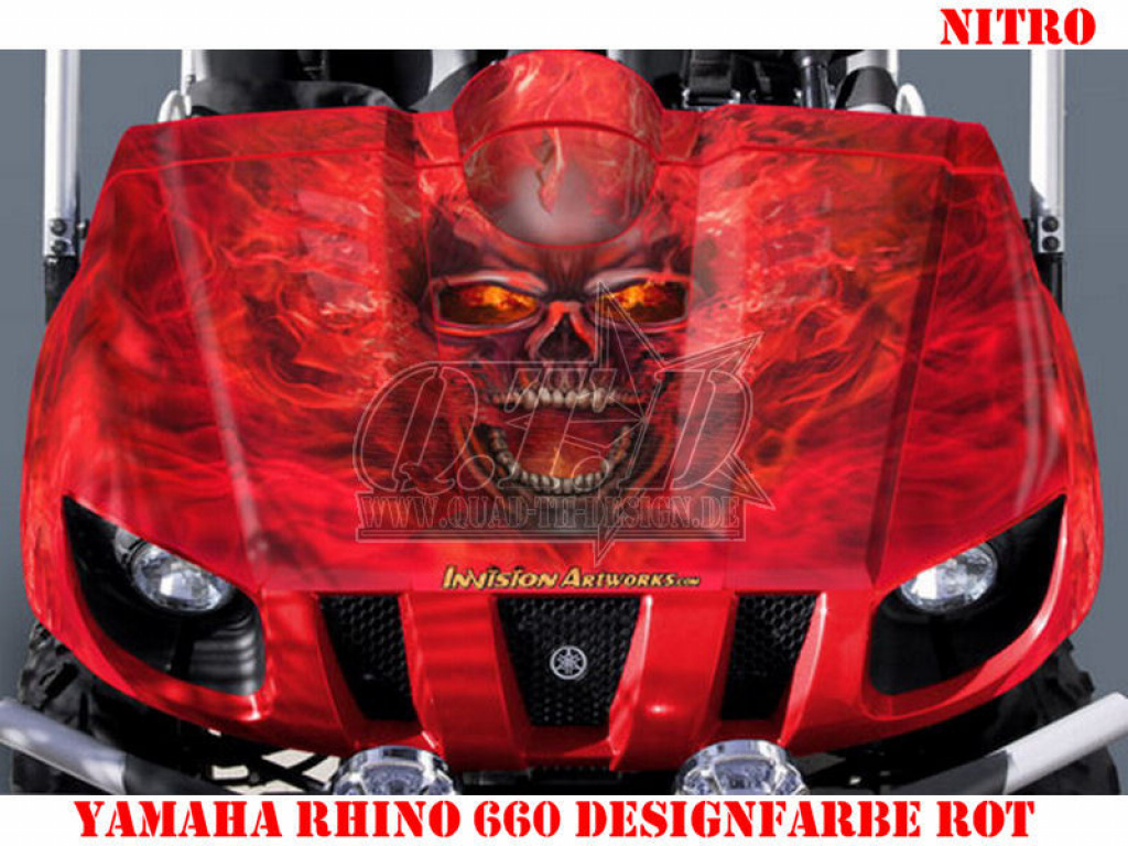 Nitro Red, Fire Color = Design color for Yamaha Rhino 450/660/700