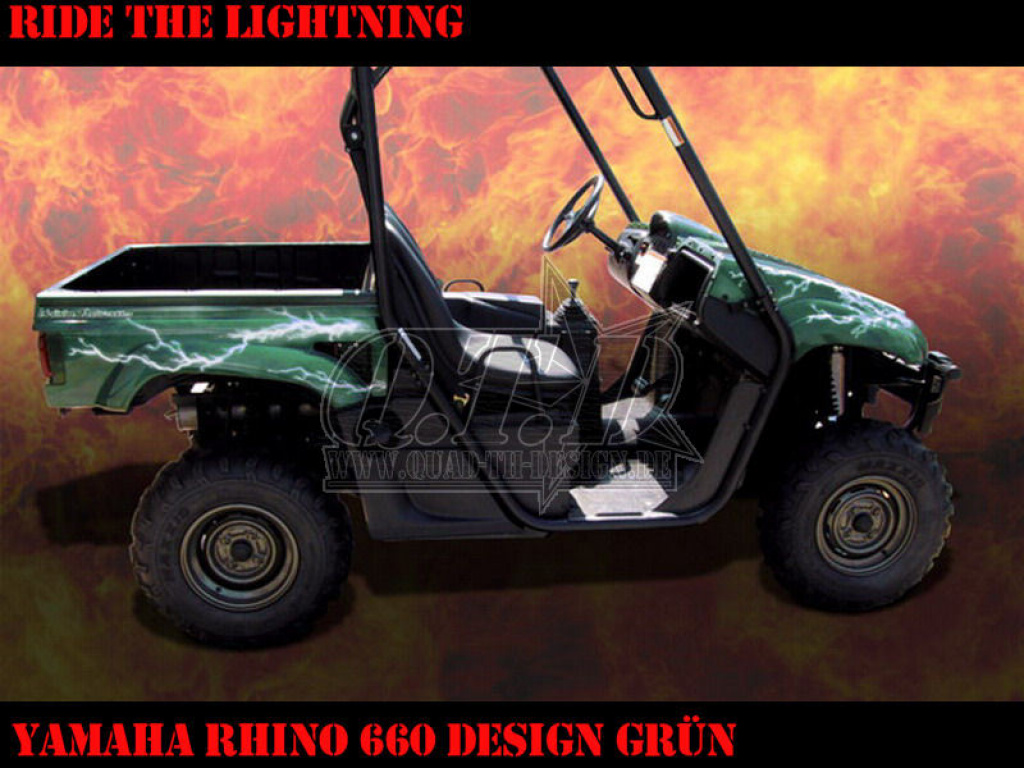 Ride the Lightning Green for Yamaha Rhino 450/660/700