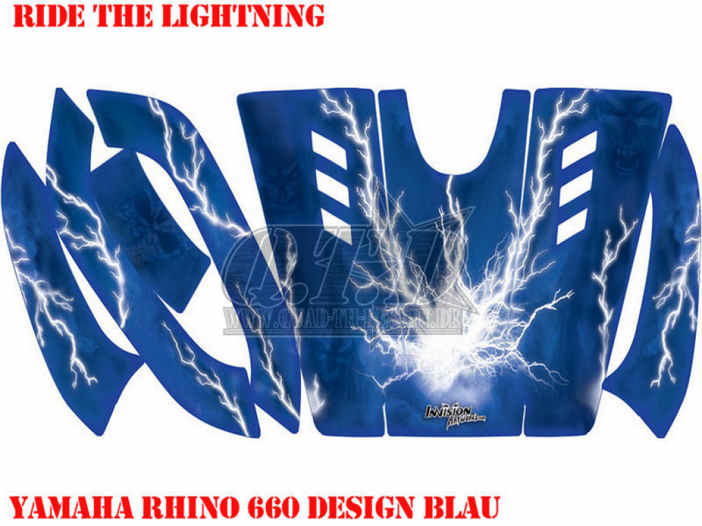 Ride the lightning blue for Yamaha Rhino 450/660/700