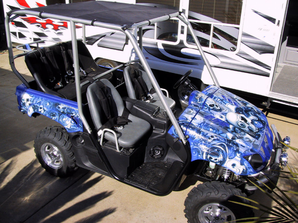 Head Creeps Blue for Yamaha Rhino 450/660/700