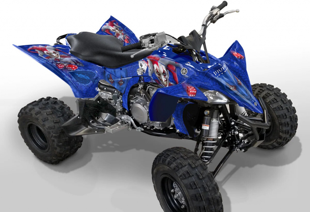 Joker Hintergrund Blau, Jokerfarbe Rot-Weiß für Yamaha YFZ 450R up 2014+
