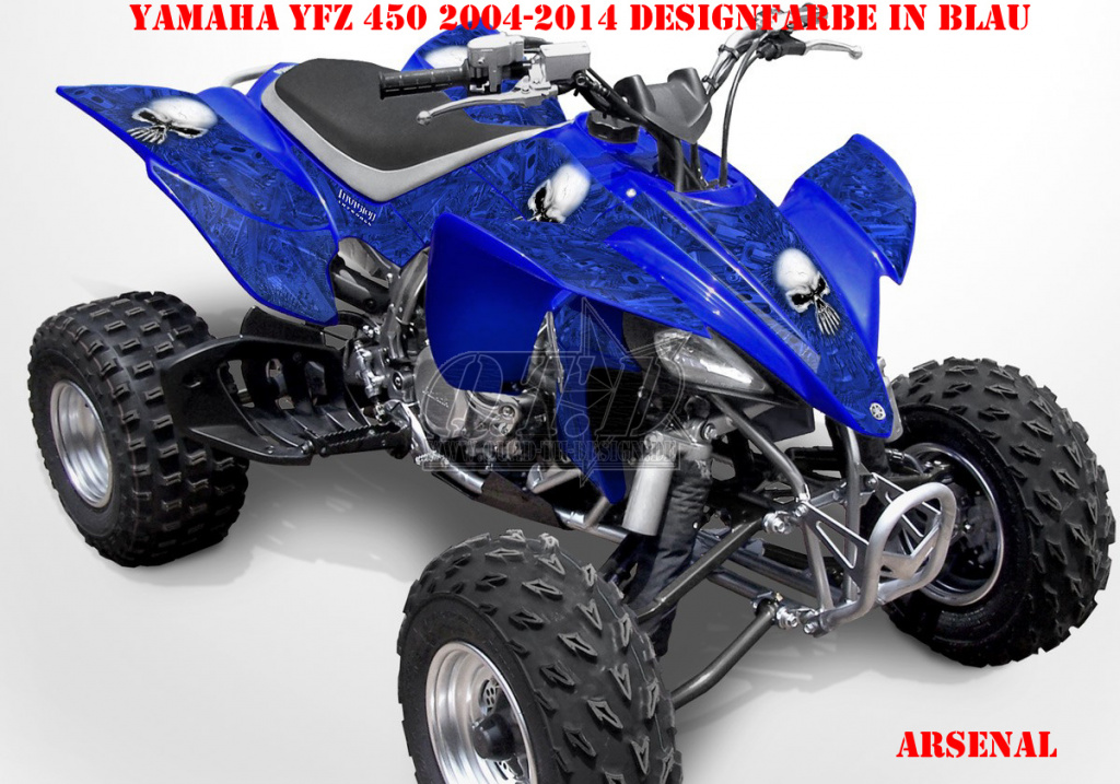 Arsenal Blau für Yamaha YFZ 450 2004-2008 & 2012-2014