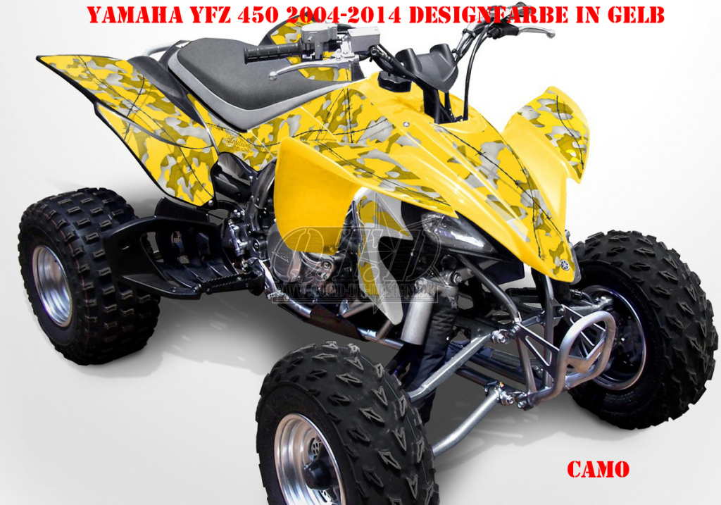 Camo Gelb für Yamaha YFZ 450 2004-2008 & 2012-2014