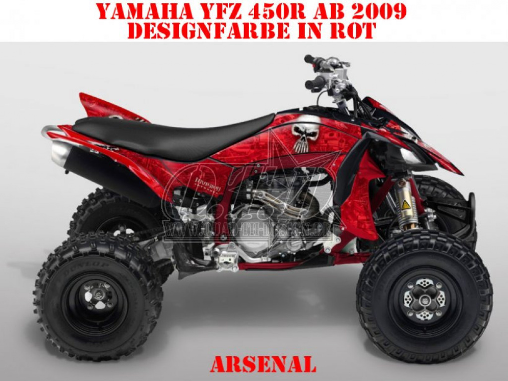 Arsenal Rot für Yamaha YFZ 450R 2009-2013