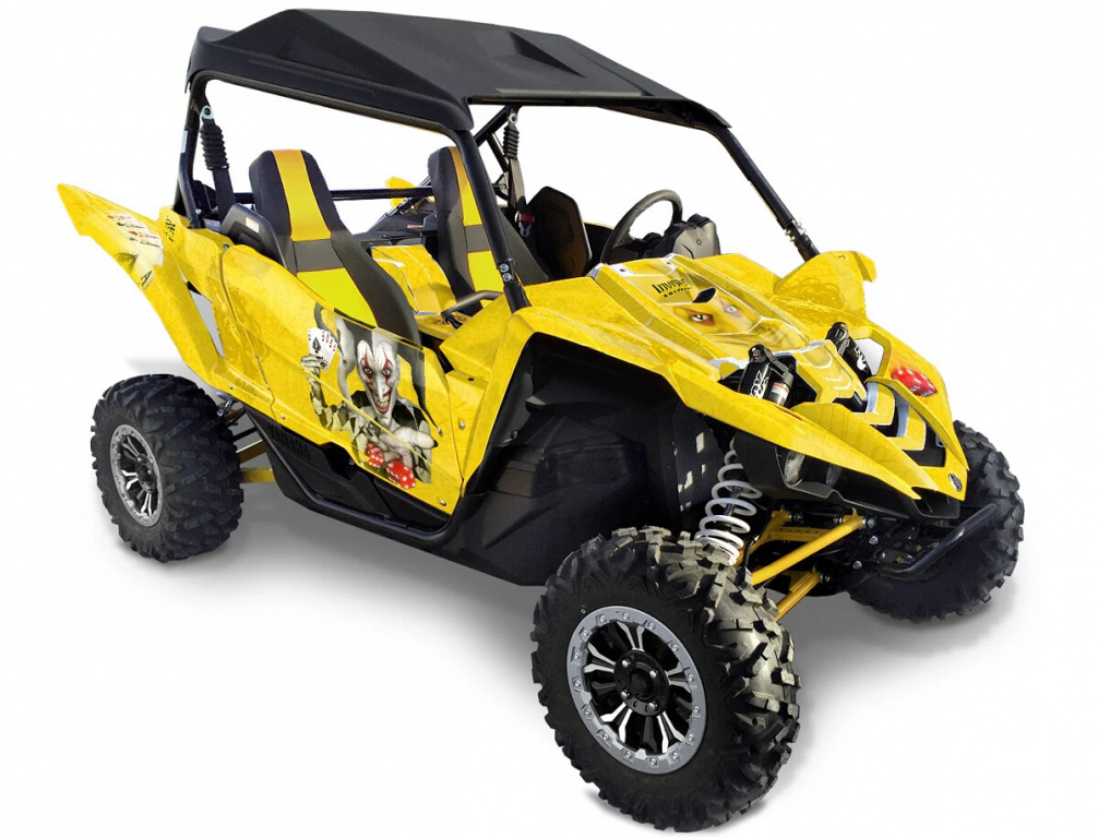Joker Design color = Yellow, Joker color = Black-White for Yamaha YXZ 1000R