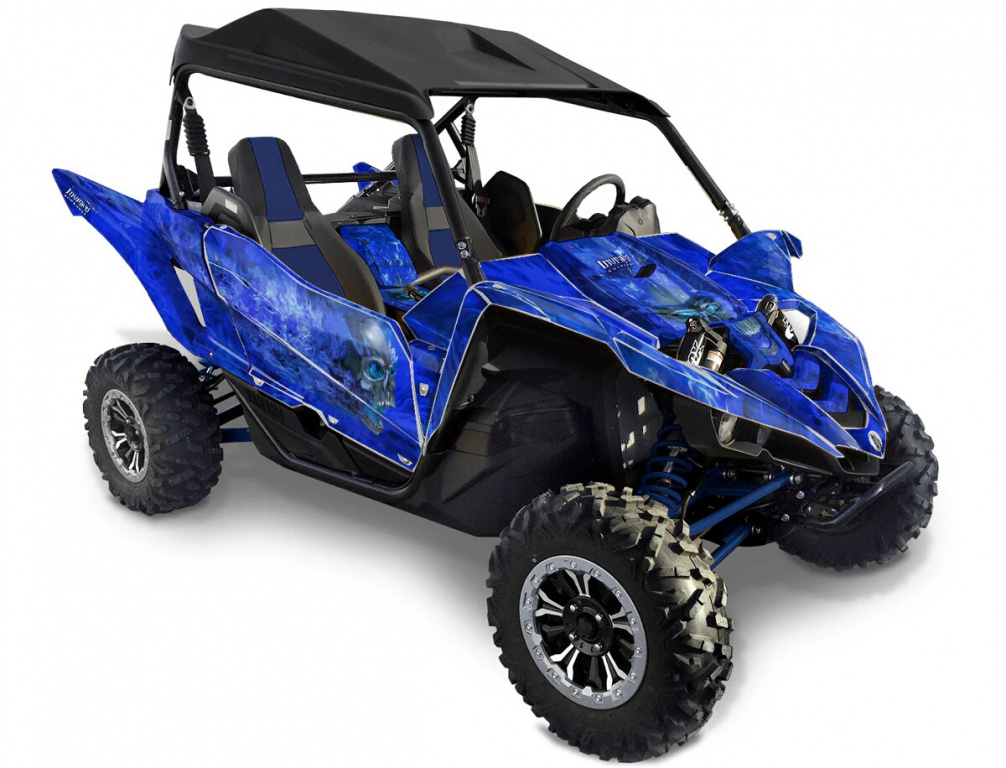 Nitro Design color = Blue, Fire color = Graphic color for Yamaha YXZ 1000R
