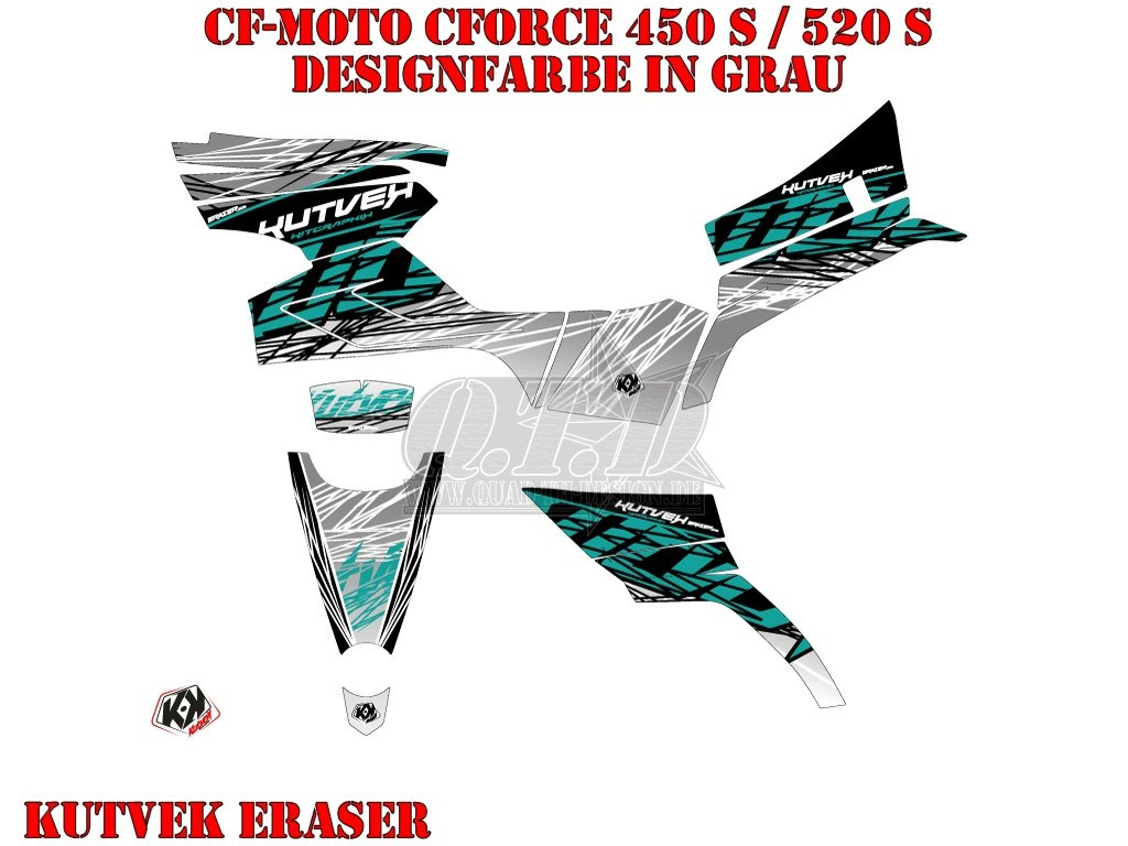 Eraser Grey for CF-Moto CForce 450/500/520 S until to 2022