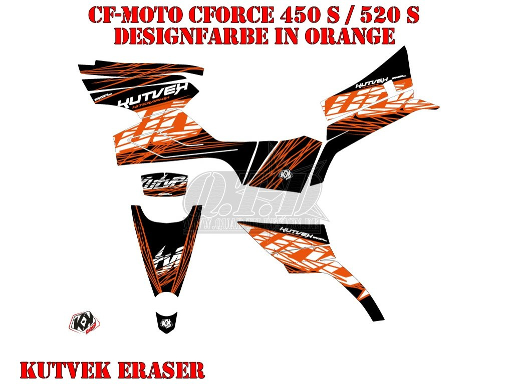 Eraser Orange for CF-Moto CForce 450/500/520 S until to 2022