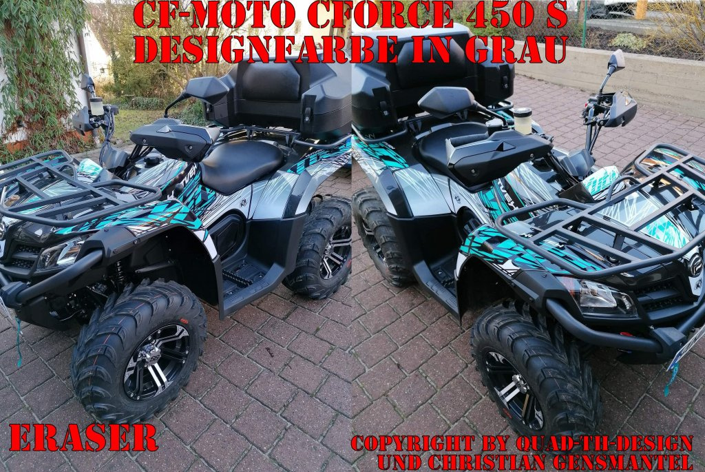 Eraser Grey for CF-Moto CForce 450/500/520 S until to 2022