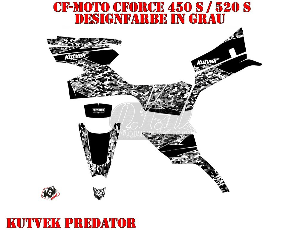 Predator Grey for CF-Moto CForce 450/500/520 S until to 2022