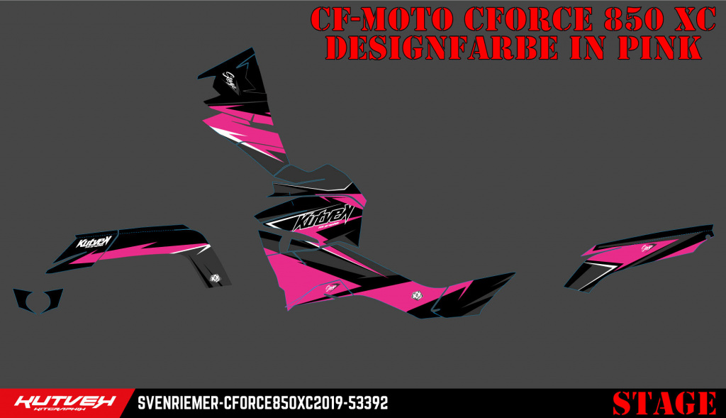 Stage Pink Standard Kit for CF-Moto CForce 800/820/850/1000 XC/DLX up 2018+