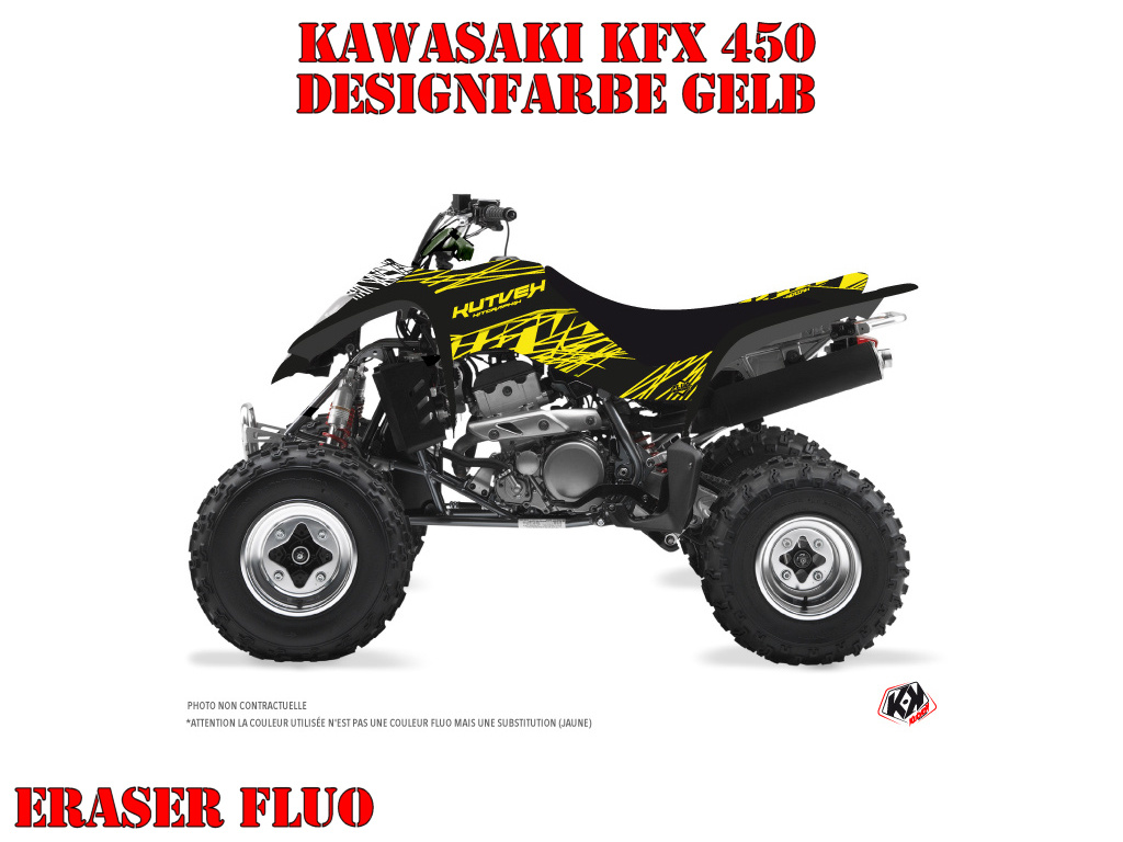 Eraser Yellow for Kawasaki KFX 400