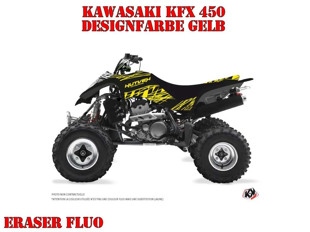 Eraser Yellow for Kawasaki KFX 400