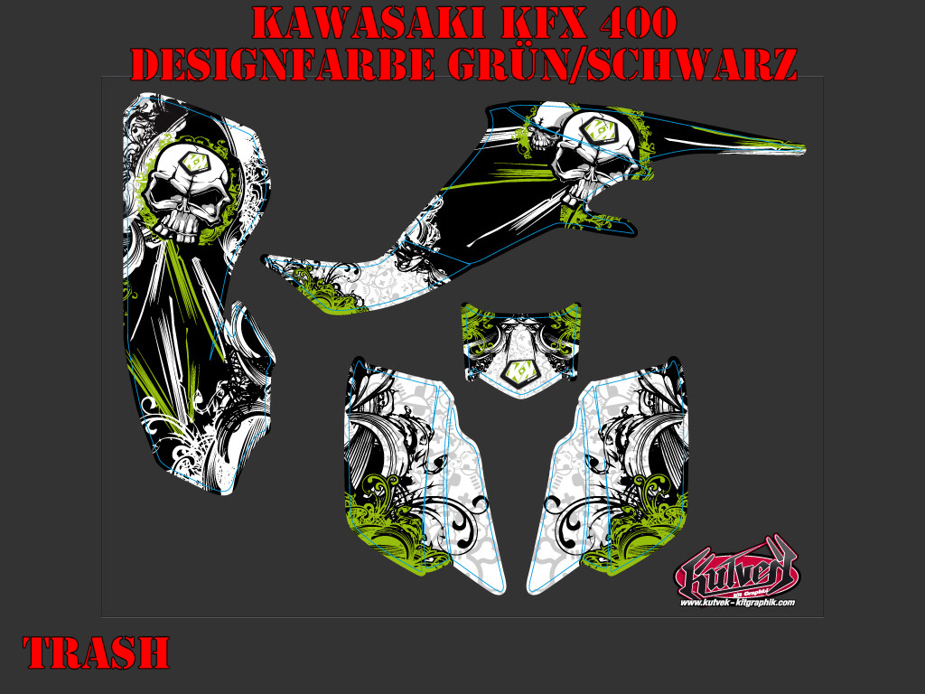 Trash Green for Kawasaki KFX 400