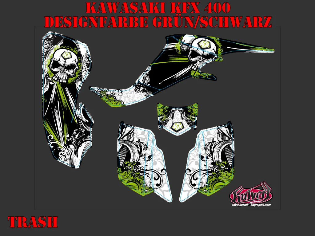 Trash Green for Kawasaki KFX 400