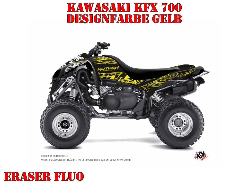 Eraser Gelb für Kawasaki KFX 700