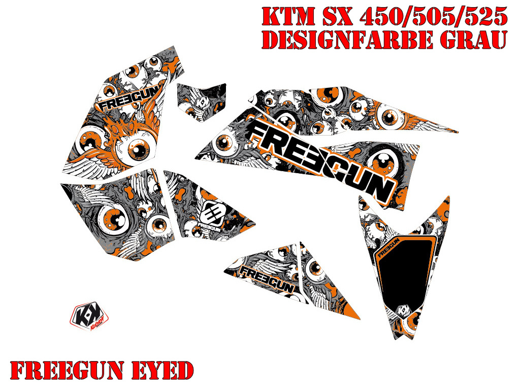 Freegun-Eyed Grau für KTM XC 450