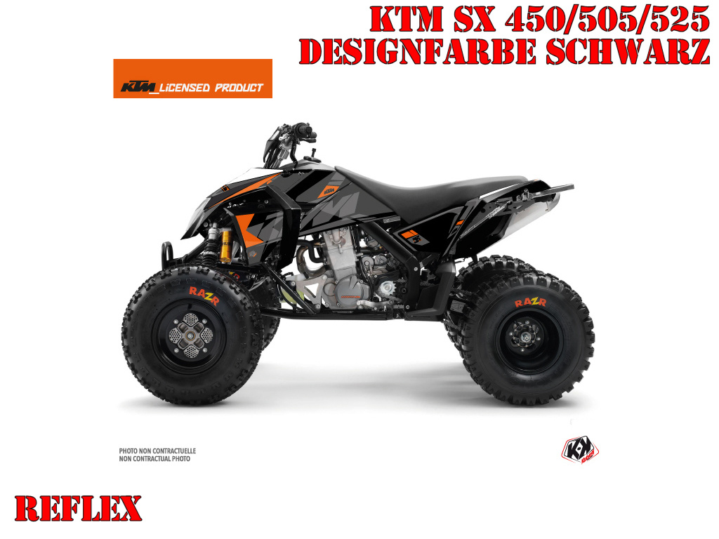 Reflex Schwarz für KTM XC 525