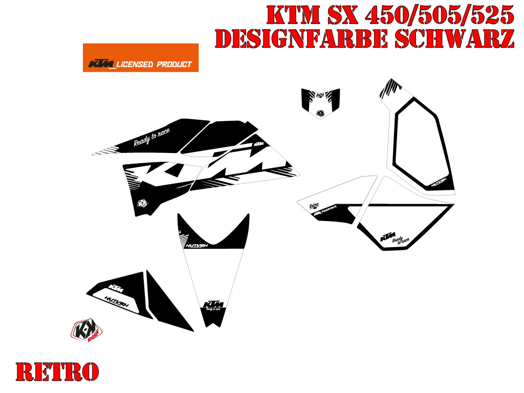 Retro Blau für KTM XC 525