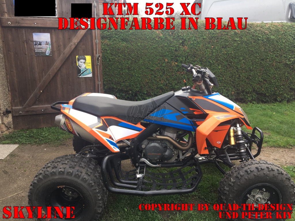 Skyline Blau auf einer KTM XC 525