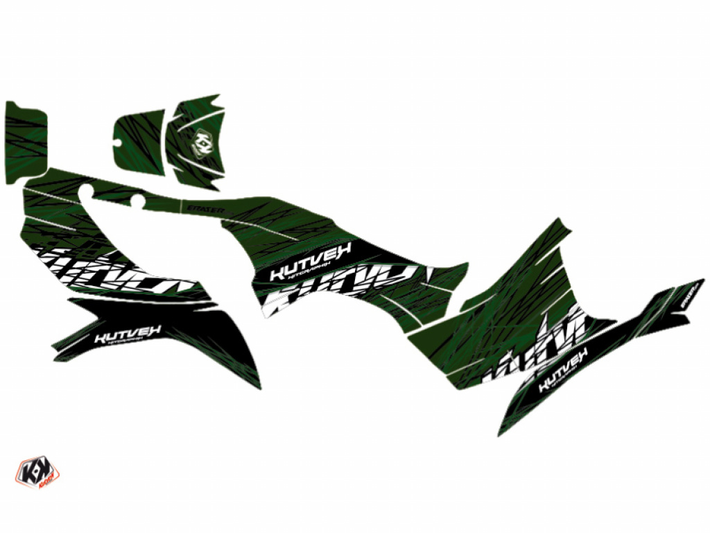 Eraser Black-Green for Kawasaki Bruteforce KVF 750 ab 2012+
