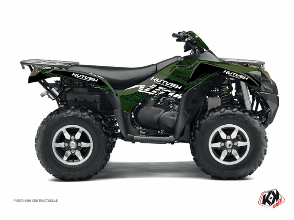 Eraser Black-Green for Kawasaki Bruteforce KVF 750 ab 2012+