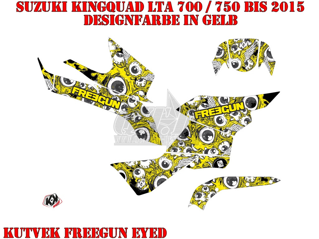 Freegun-Eyed Gelb für Suzuki King Quad LT-A 700/750