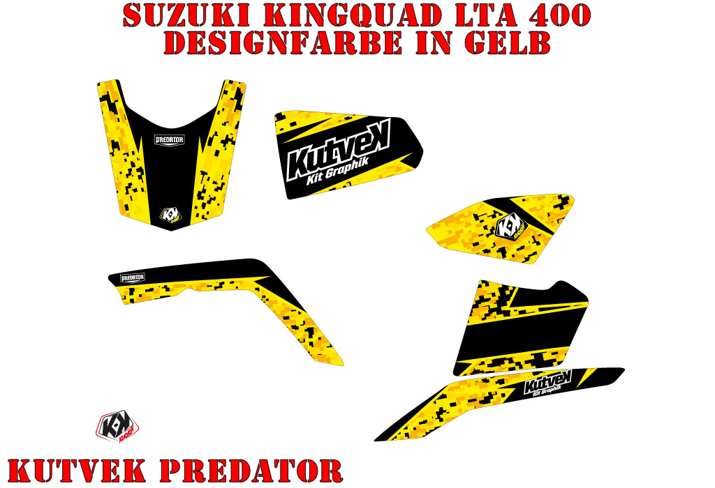 Predator Gelb für Suzuki King Quad LT-A 400
