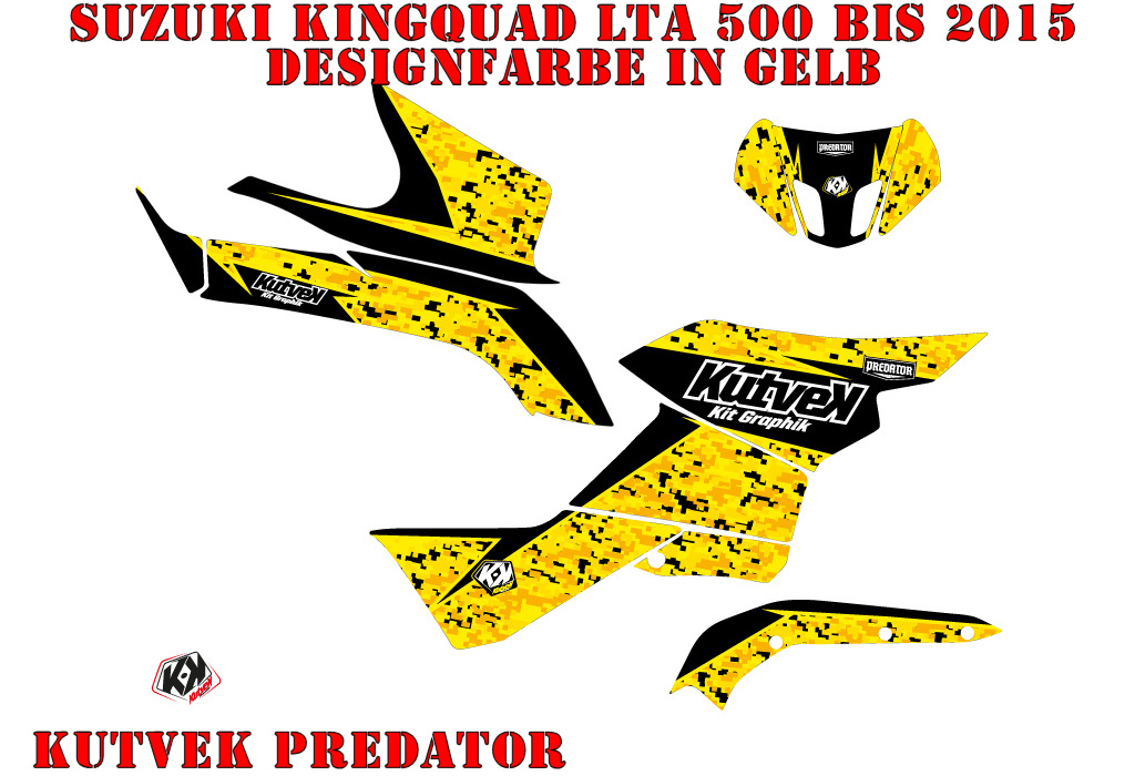 Predator Gelb für Suzuki King Quad LT-A 500