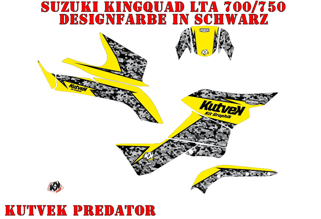 Predator Schwarz für Suzuki King Quad LT-A 700/750 AXI