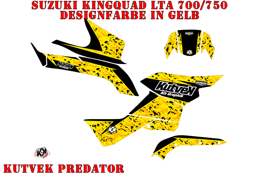 Predator Gelb für Suzuki King Quad LT-A 700/750