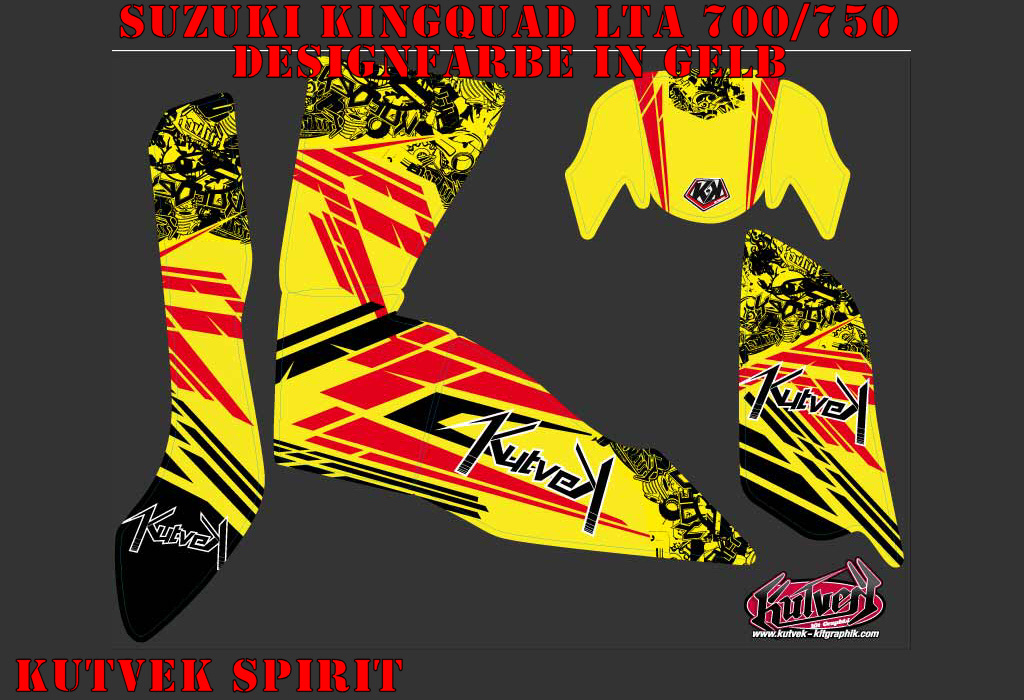 Spirit Gelb für Suzuki King Quad LT-A 700/750 AXI