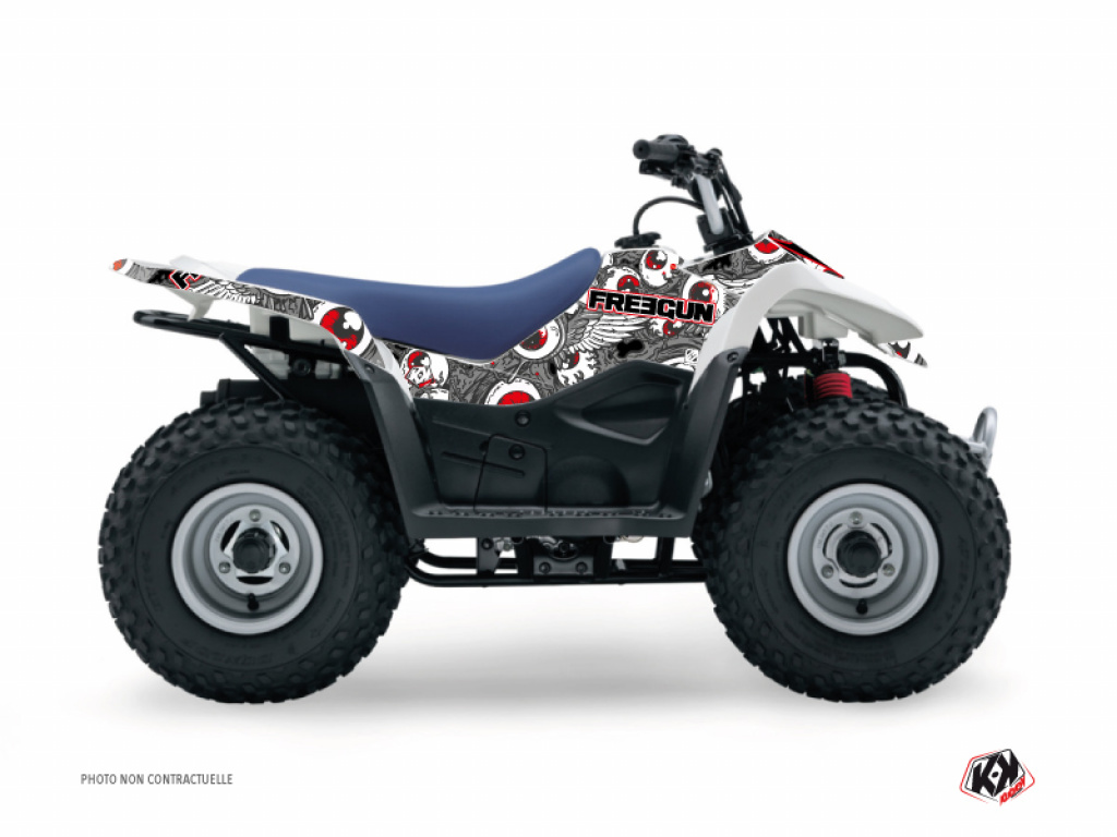 Freegun-Eyed Grau-Rot für Suzuki LT 50 1994-2003