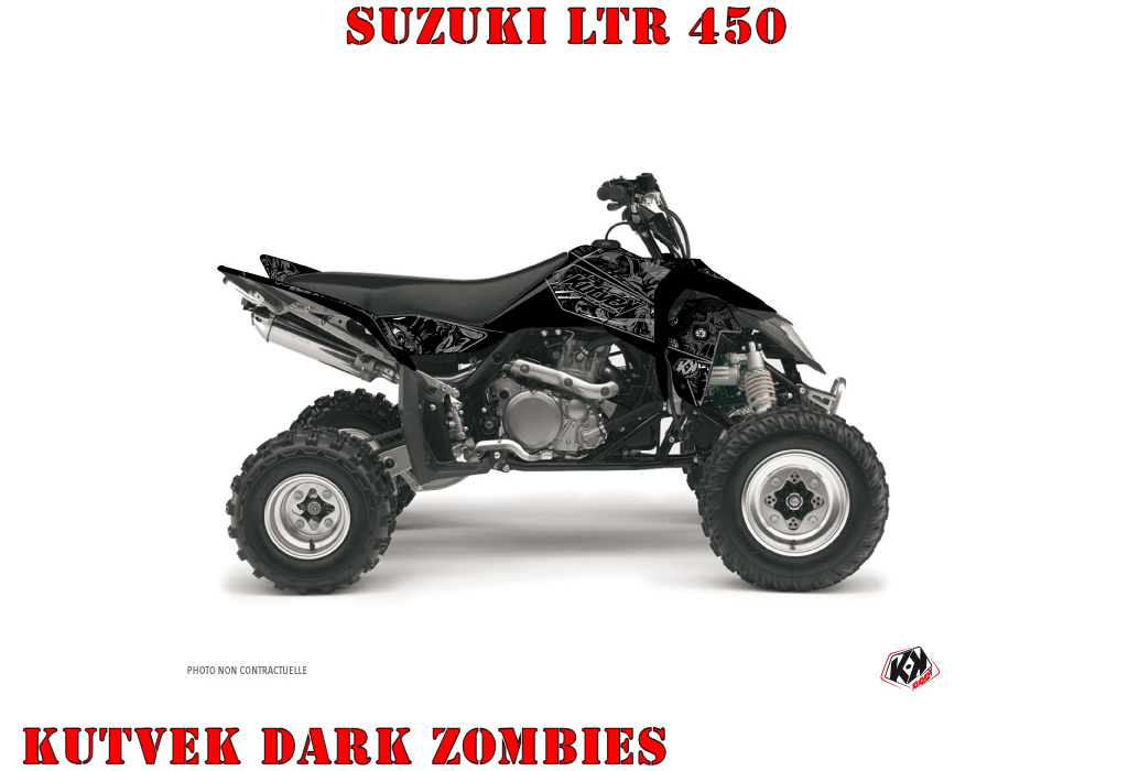 Zombies Dark Schwarz für Suzuki LTR 450