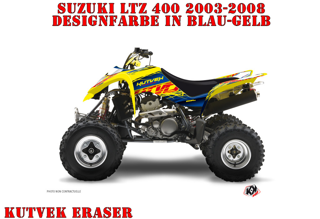 Beispiel Bild für die Farben, Eraser Blau-Gelb für Suzuki LTZ 400 2003-2008