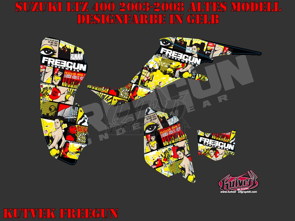 Beispiel Bild für die Farben, Freegun für Suzuki LTZ 400 2003-2008