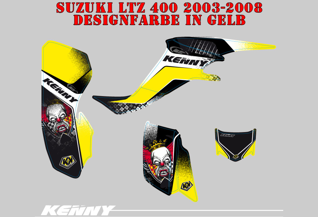 Beispiel Bild für die Farben, Kenny für Suzuki LTZ 400 2003-2008