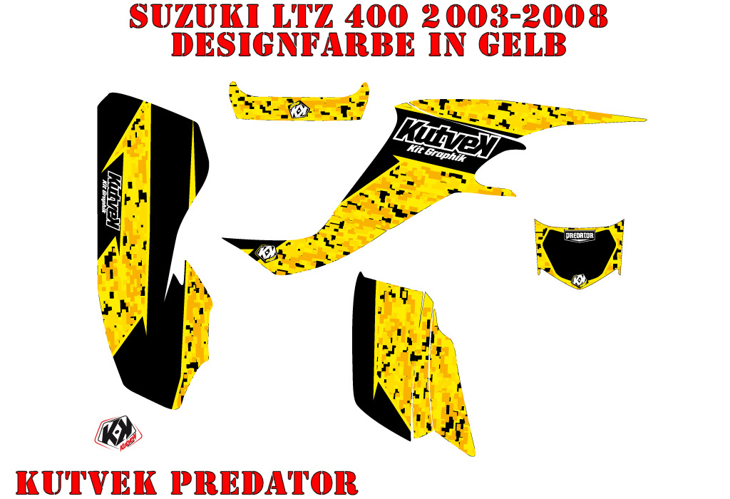 Predator Gelb für Suzuki LTZ 400 2003-2008